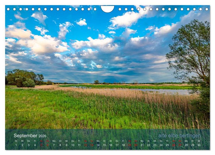 Produktbild: der elbestrom landschaft (Wandkalender 2026 DIN A4 quer), CALVENDO Monatskalender