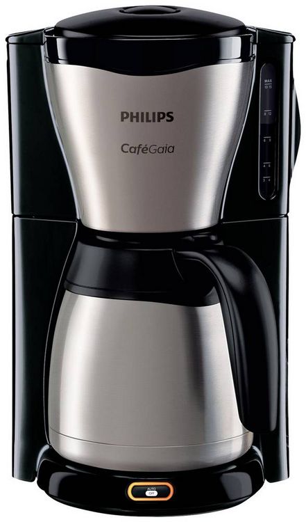 Produktbild: Philips Home Caf&eacute; Gaia HD7548/20 Kaffeemaschine Schwarz, Edelstahl Fassungsverm&ouml;gen Tassen=15 Isolierkanne