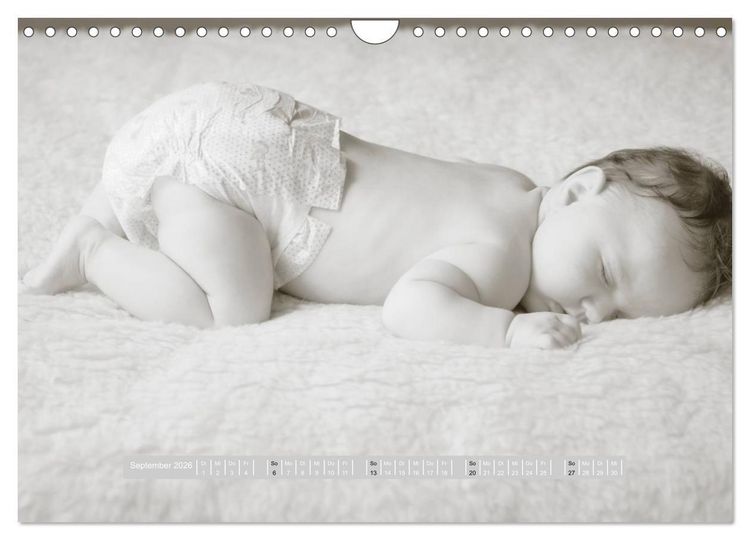 Produktbild: ...so winzig - Babykalender (Wandkalender 2026 DIN A4 quer), CALVENDO Monatskalender