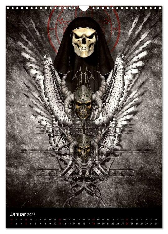 Produktbild: S.O.D. - Skulls Of Death Vol. I - Totenkopf Artworks (Wandkalender 2026 DIN A3 hoch), CALVENDO Monatskalender