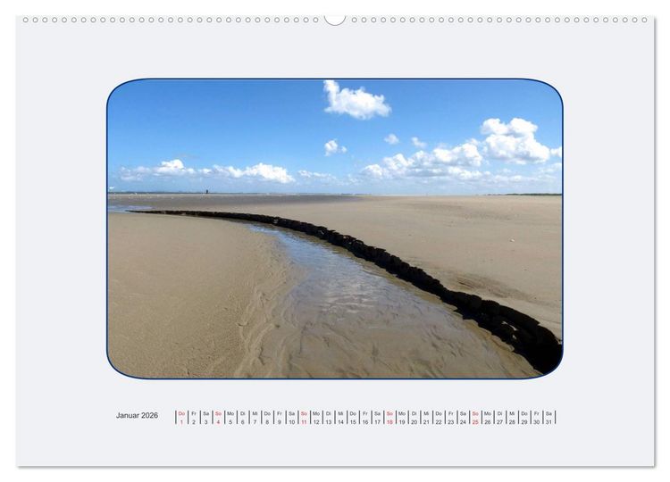 Produktbild: Ouddorp Spezial / Bilder von einer holl&auml;ndischen Nordseeinsel (Wandkalender 2026 DIN A2 quer), CALVENDO Monatskalender