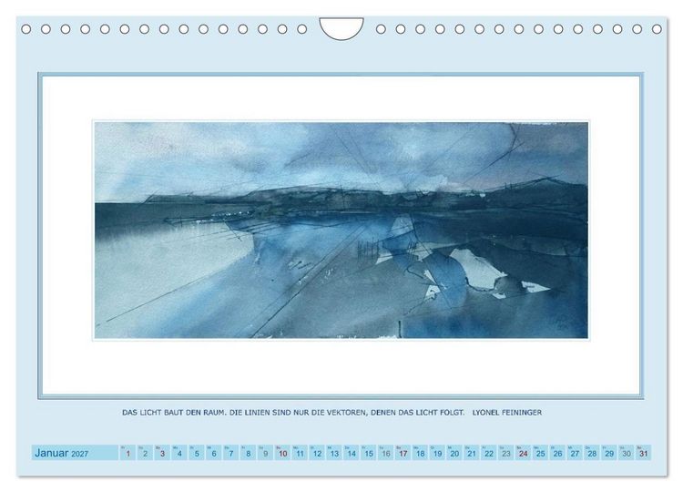 Produktbild: Licht und Linie (Wandkalender 2027 DIN A4 quer), CALVENDO Monatskalender