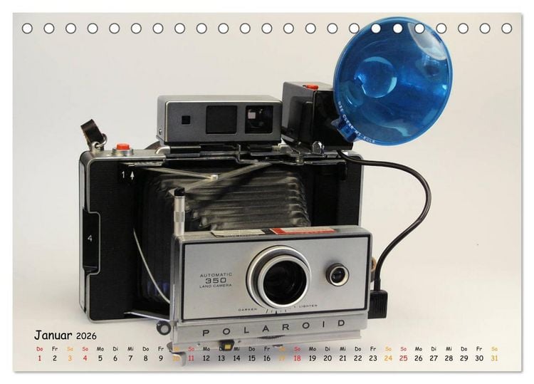Produktbild: KLASSISCHE KAMERAS vom 19.Jahrhundert (Tischkalender 2026 DIN A5 quer), CALVENDO Monatskalender