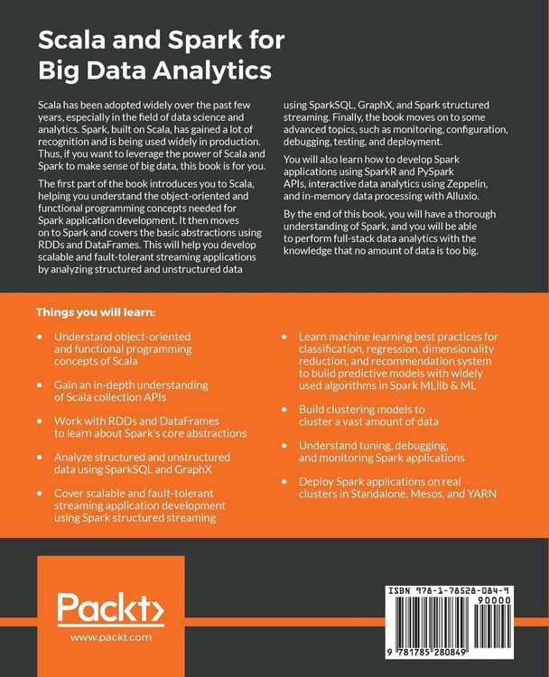 Produktbild: Scala and Spark for Big Data Analytics