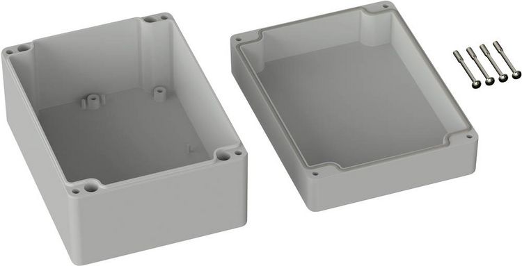 Produktbild: TRU COMPONENTS TC-9065676 Industrie-Geh&auml;use 160 x 120 x 90 ABS Lichtgrau (RAL 7035) 1St.