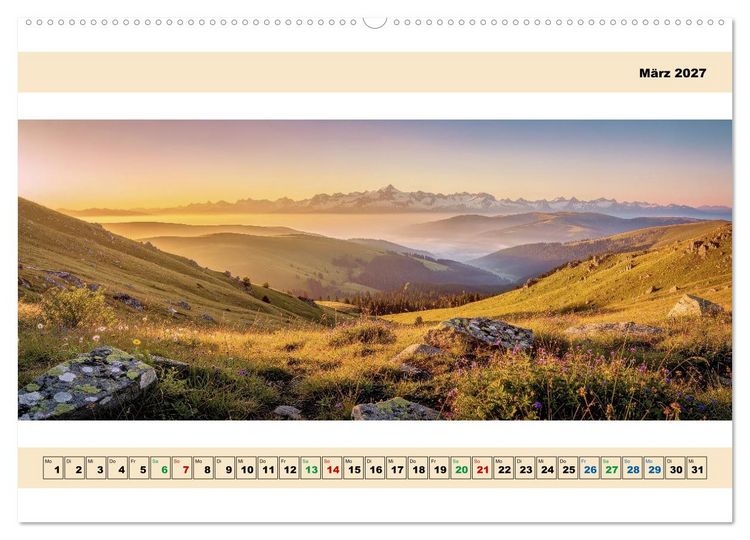 Produktbild: Landschafts - Panorama (Wandkalender 2027 DIN A2 quer), CALVENDO Monatskalender