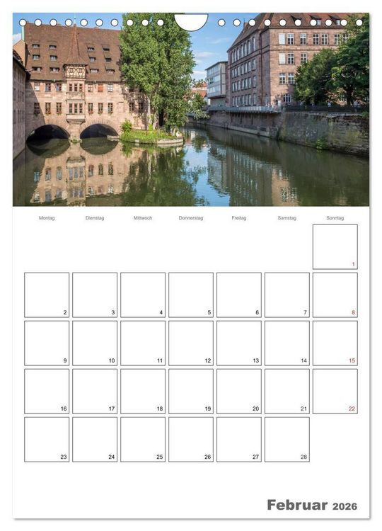 Produktbild: N&Uuml;RNBERG Bezauberndes Altstadtherz / Terminplaner (Wandkalender 2026 DIN A4 hoch), CALVENDO Monatskalender