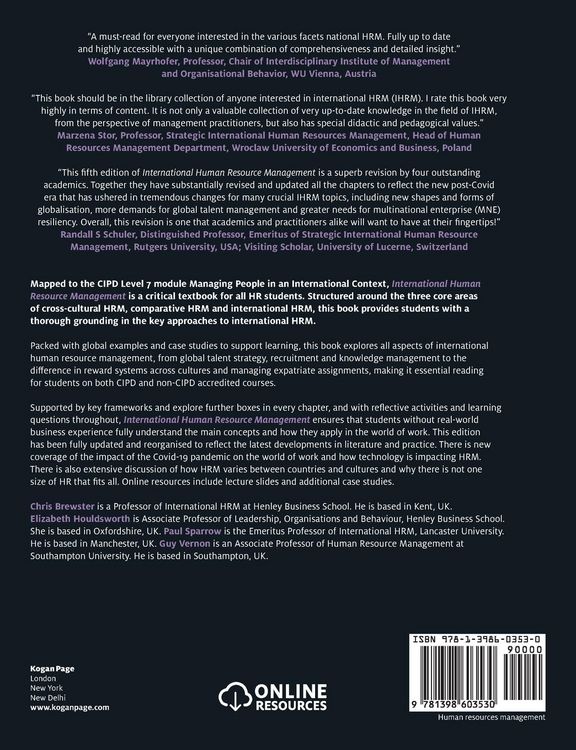 Produktbild: International Human Resource Management