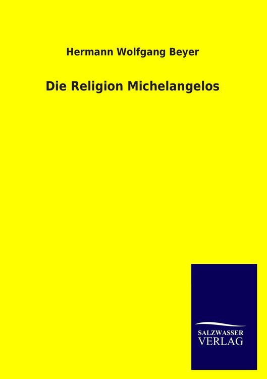 Produktbild: Die Religion Michelangelos
