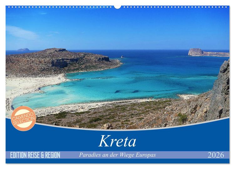 Produktbild: Kreta - Paradies an der Wiege Europas (Wandkalender 2026 DIN A2 quer), CALVENDO Monatskalender