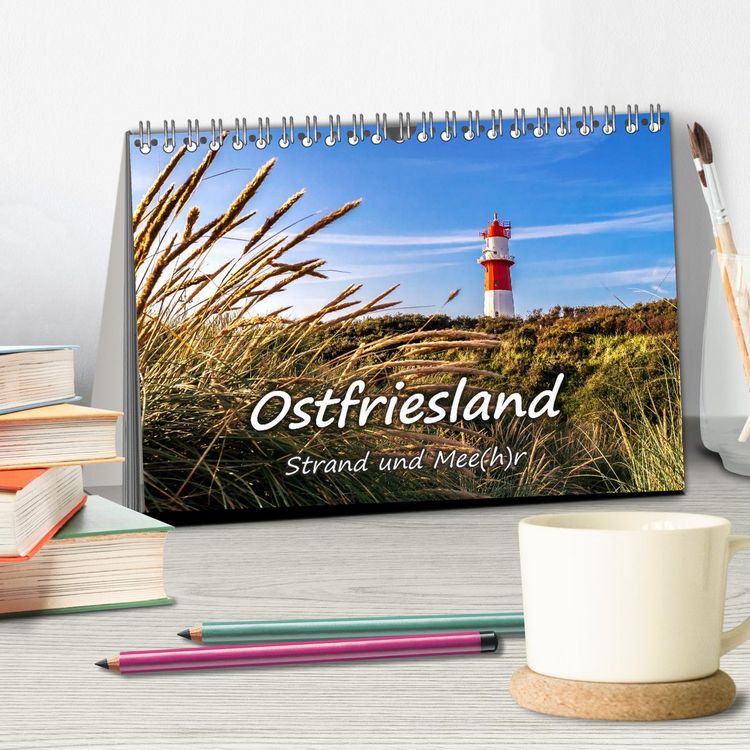 Produktbild: OSTFRIESLAND Strand und Mee(h)r (Tischkalender 2026 DIN A5 quer), CALVENDO Monatskalender