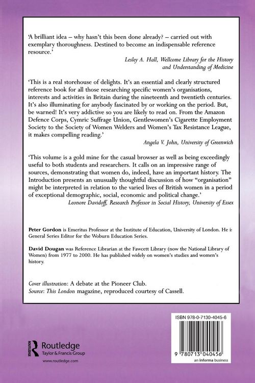 Produktbild: Dictionary of British Women's Organisations, 1825-1960