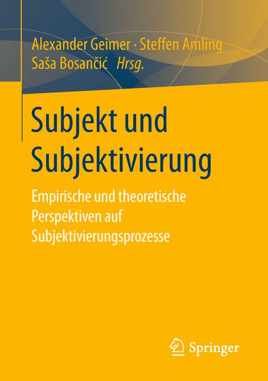 Produktbild: Subjekt und Subjektivierung
