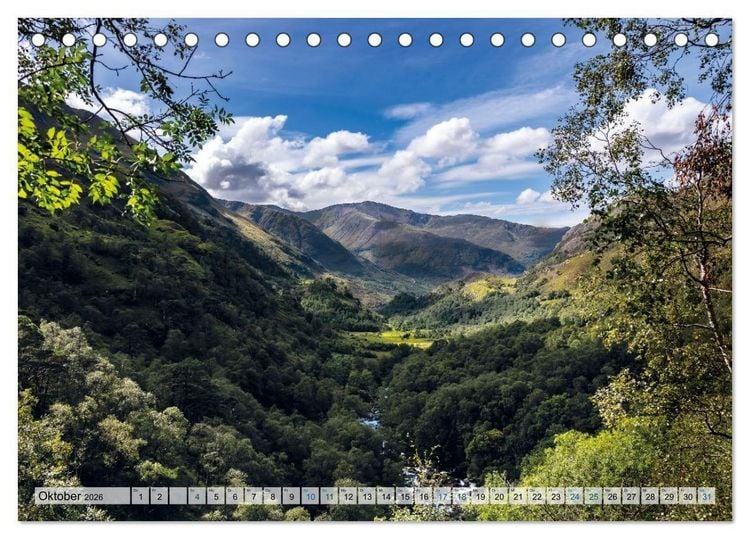 Produktbild: Mein Schottland - Landschaften (Tischkalender 2026 DIN A5 quer), CALVENDO Monatskalender