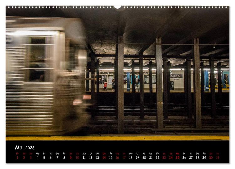 Produktbild: New York City - Impressionen (hochwertiger Premium Wandkalender 2026 DIN A2 quer), Kunstdruck in Hochglanz