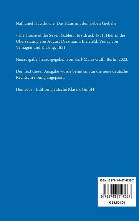 Produktbild: Das Haus mit den sieben Giebeln