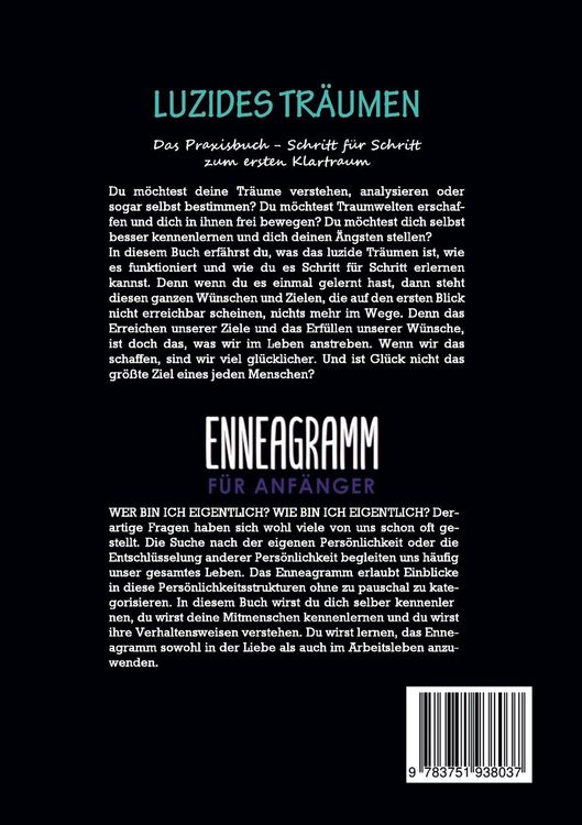 Produktbild: 2 in 1 Buch | Luzides Tr&auml;umen: Das Praxisbuch - Schritt f&uuml;r Schritt zum ersten Klartraum | Enneagramm f&uuml;r Anf&auml;nger: Entdecke auf 9 Wegen deine verborgenen Ressourcen und Potenziale