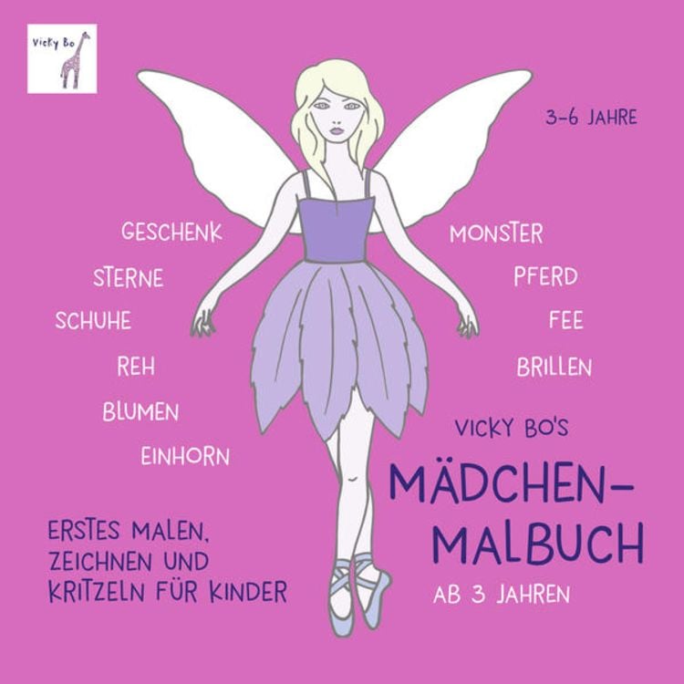 Produktbild: Mädchen-Malbuch ab 3 Jahre. Geschenk, Einhorn, Fee