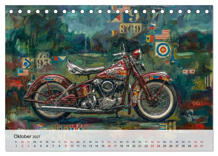 Produktbild: Kult-Motorr&auml;der der USA (Tischkalender 2027 DIN A5 quer), CALVENDO Monatskalender