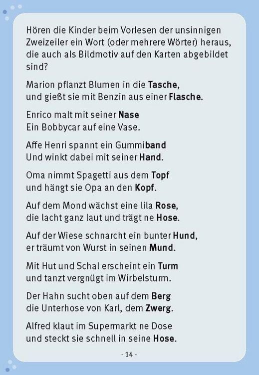 Produktbild: Hase und Nase, Hupe und Lupe