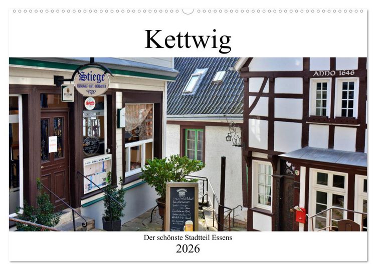 Produktbild: Kettwig der sch&ouml;nste Stadtteil Essens (Wandkalender 2026 DIN A2 quer), CALVENDO Monatskalender