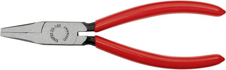 Produktbild: Knipex 20 01 160 Elektronik- u. Feinmechanik Flachzange Gerade Chrom-Vanadium Elektrostahl 160 mm
