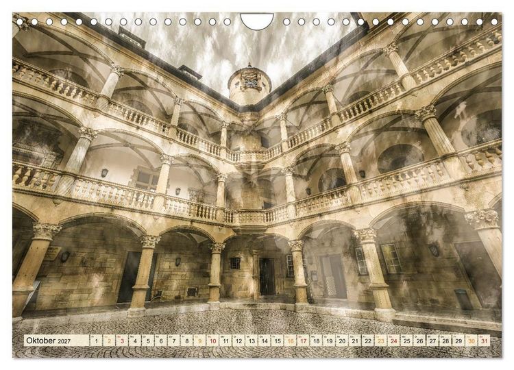 Produktbild: Experimentelle Fotografie - Schl&ouml;sser und Parks in Stuttgart (Wandkalender 2027 DIN A4 quer), CALVENDO Monatskalender