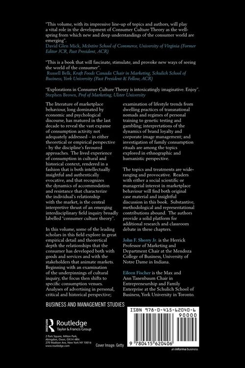 Produktbild: Explorations in Consumer Culture Theory
