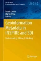 Produktbild: Geoinformation Metadata in INSPIRE and SDI