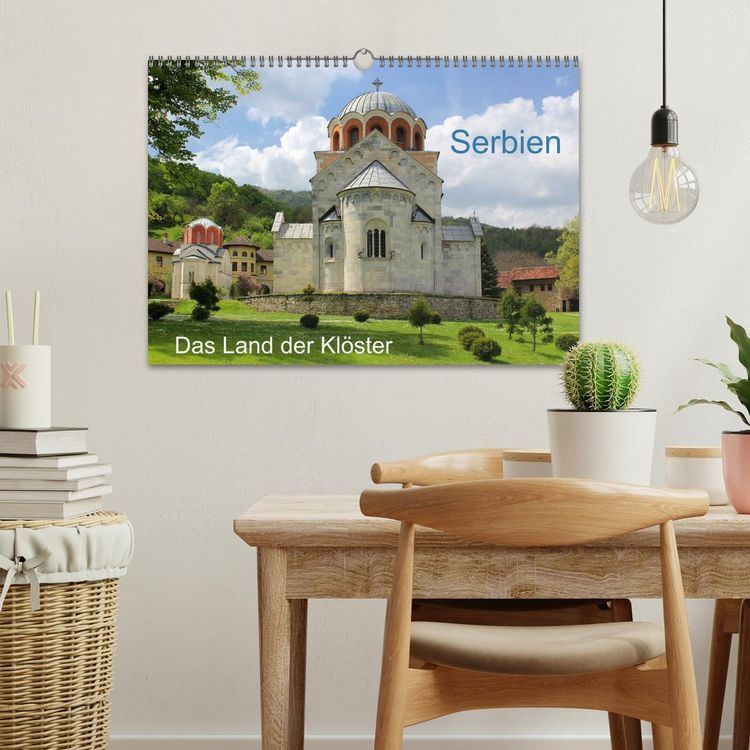 Produktbild: Serbien - Das Land der Kl&ouml;ster (Wandkalender 2026 DIN A3 quer), CALVENDO Monatskalender
