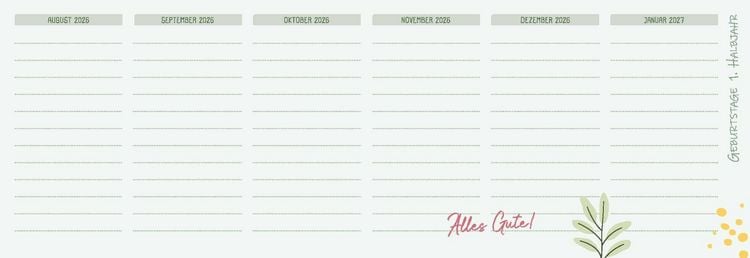 Produktbild: Mein Wochen-Tischkalender f&uuml;r das Schuljahr 2026/2027