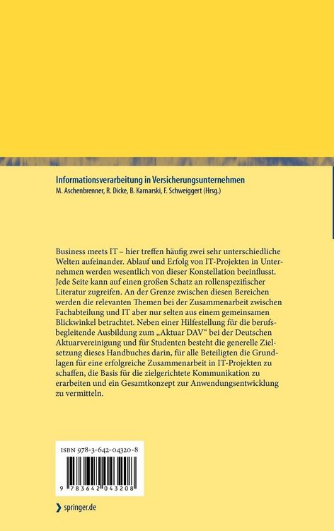 Produktbild: Informationsverarbeitung in Versicherungsunternehmen