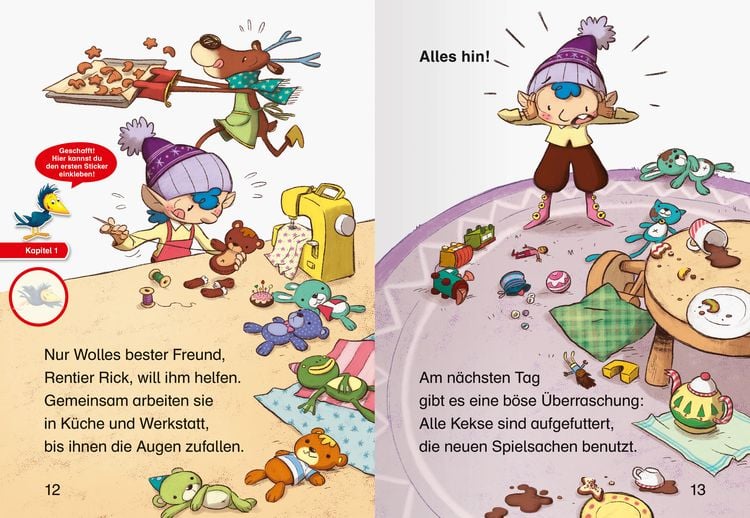 Produktbild: Leserabe 1. Lesestufe - Wichtel Wolle rettet Weihnachten