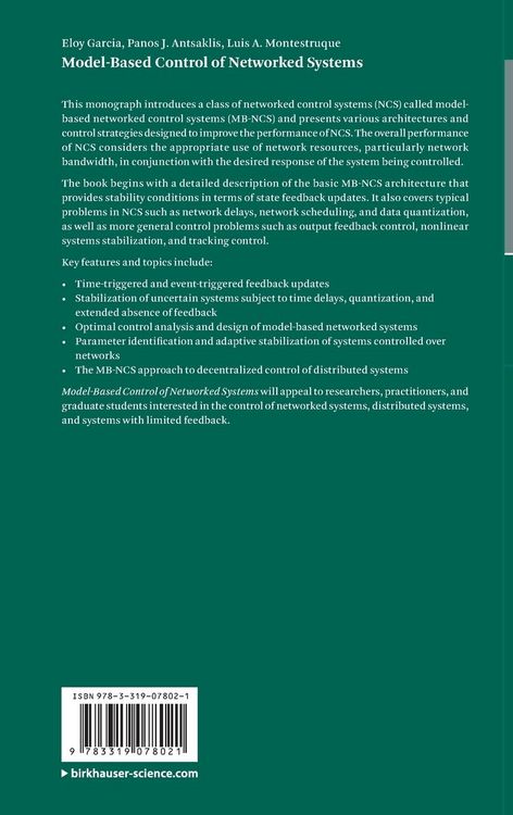 Produktbild: Model-Based Control of Networked Systems
