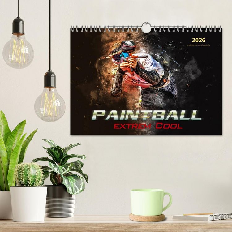 Produktbild: Paintball - extrem cool (Wandkalender 2026 DIN A4 quer), CALVENDO Monatskalender