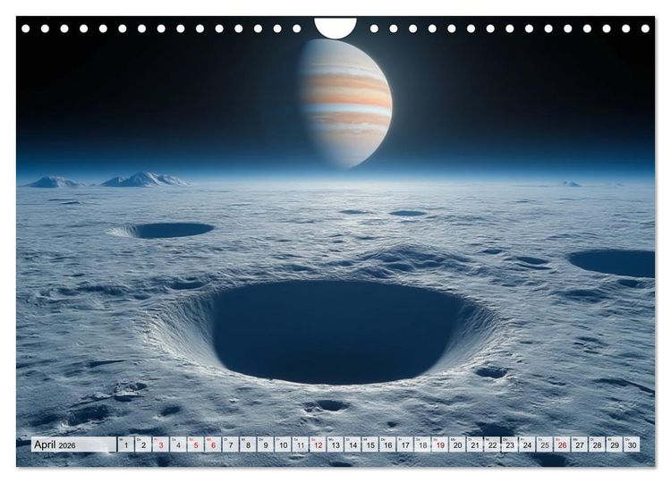 Produktbild: Kosmische Landschaften - Jenseits der Erde (Wandkalender 2026 DIN A4 quer), CALVENDO Monatskalender