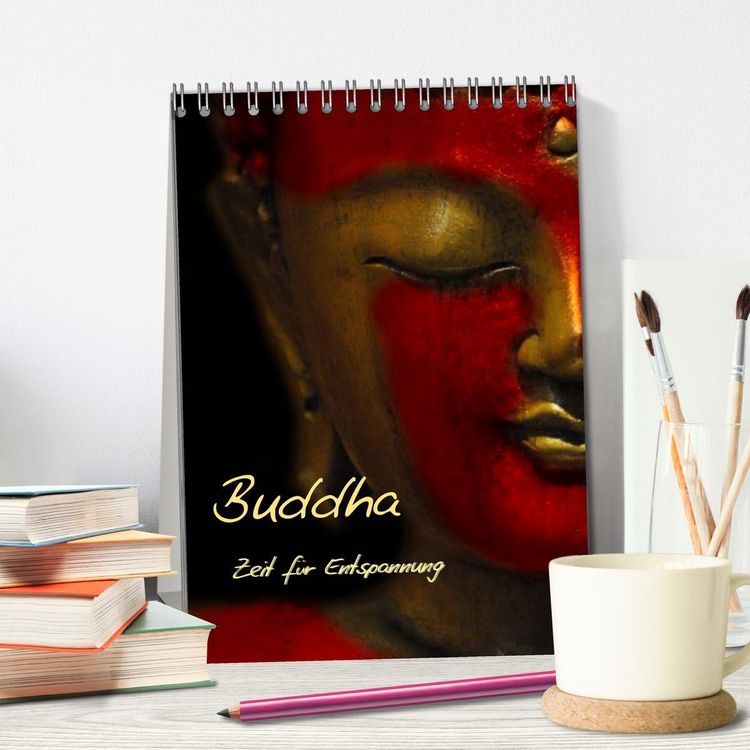 Produktbild: Buddha - Zeit f&uuml;r Entspannung (Tischkalender 2026 DIN A5 hoch), CALVENDO Monatskalender