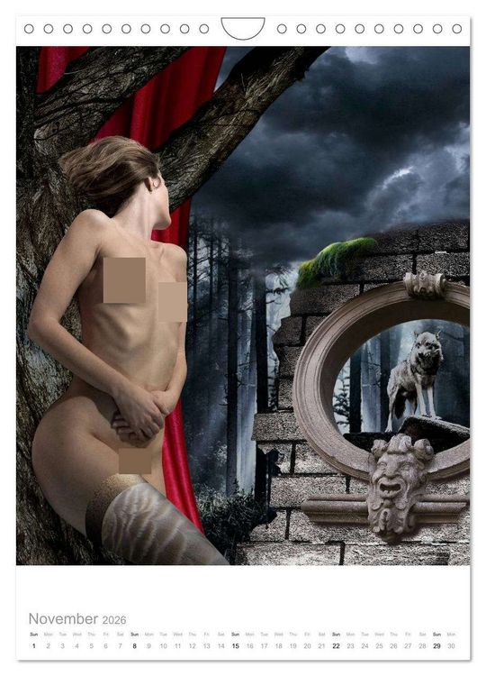 Produktbild: An Erotic Expedition to the World of Female Reveries (Wall Calendar 2026 DIN A4 portrait), CALVENDO 12 Month Wall Calendar