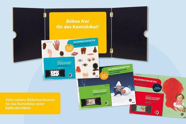 Produktbild: Bilderbuchkarten &raquo;Wenn die Ziege schwimmen lernt&laquo; von Neele Moost und Pieter Kunstreich