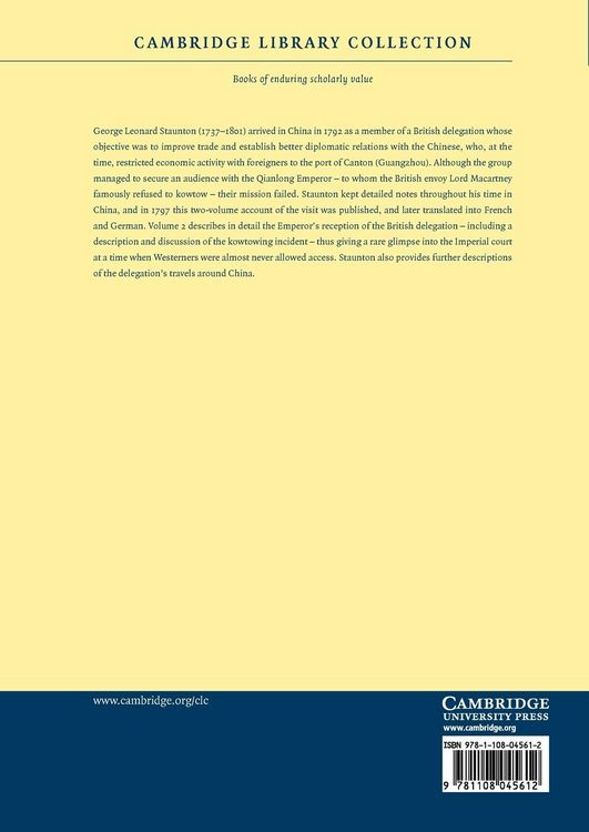 Produktbild: An Authentic Account of an Embassy from the King of Great Britain to the Emperor of China - Volume 2