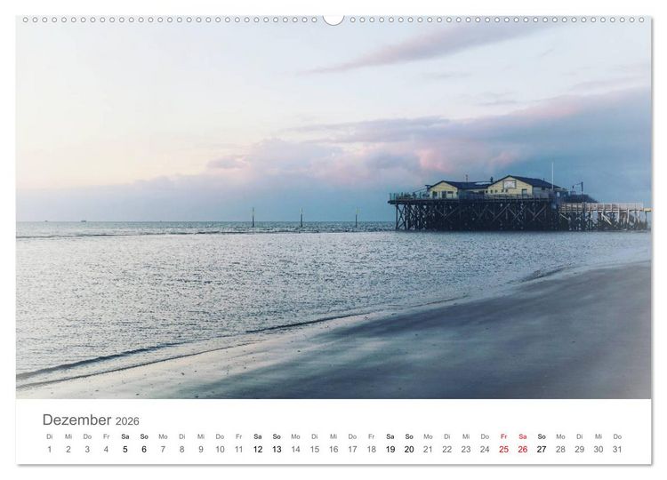 Produktbild: Nordfriesland (hochwertiger Premium Wandkalender 2026 DIN A2 quer), Kunstdruck in Hochglanz