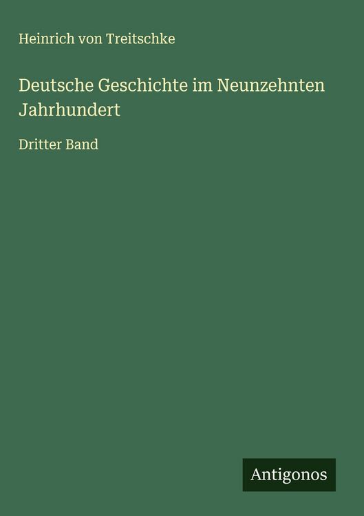 Produktbild: Deutsche Geschichte im Neunzehnten Jahrhundert