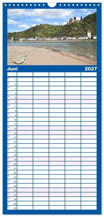 Produktbild: Familienplaner 2027 - Welterbe - Kultur und Natur in Deutschland mit 5 Spalten (Wandkalender, 21 x 45 cm) CALVENDO