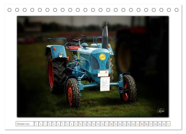 Produktbild: Oldtimer - Traktor Liebe (Tischkalender 2026 DIN A5 quer), CALVENDO Monatskalender