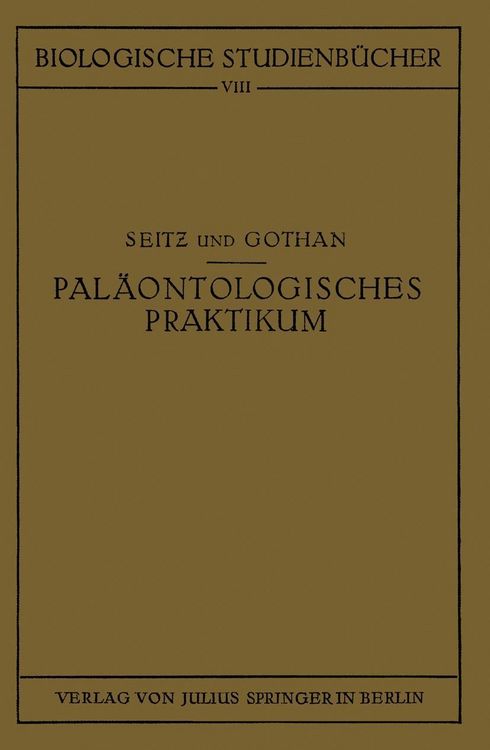 Produktbild: Pal&auml;ontologisches Praktikum