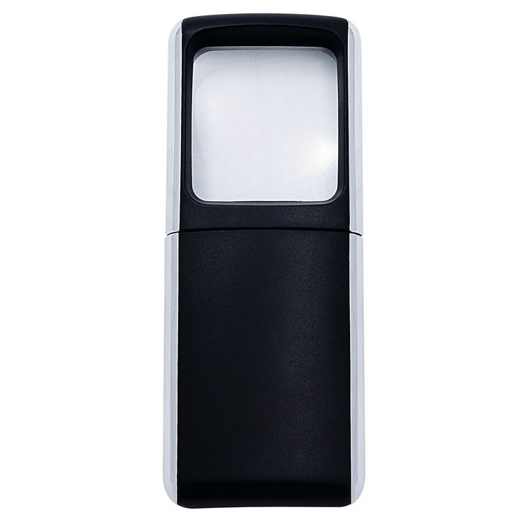 Produktbild: WEDO&reg; Rechtecklupe mit LED-Licht, schwarz