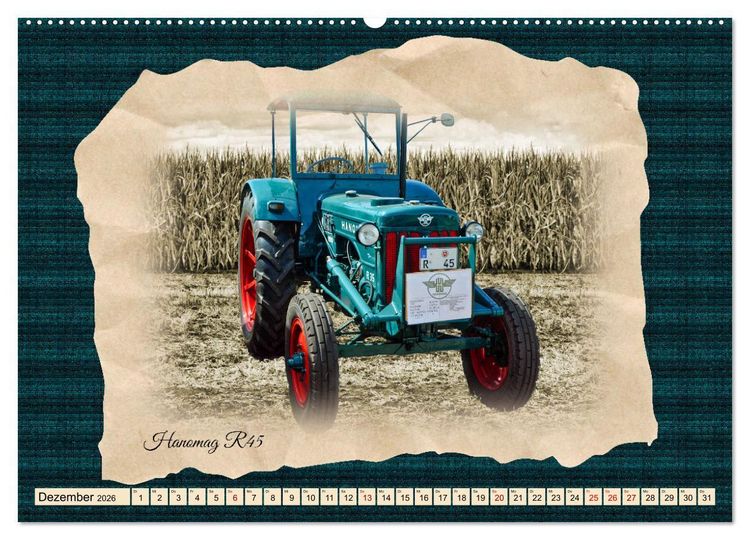 Produktbild: Hanomag Schlepper (Wandkalender 2026 DIN A2 quer), CALVENDO Monatskalender