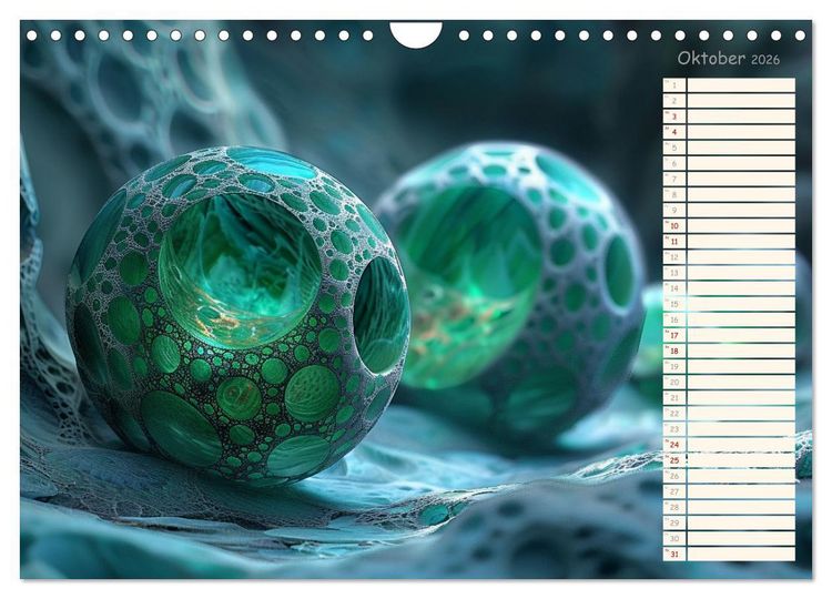 Produktbild: Elegante Wunderwelten (Wandkalender 2026 DIN A4 quer), CALVENDO Monatskalender