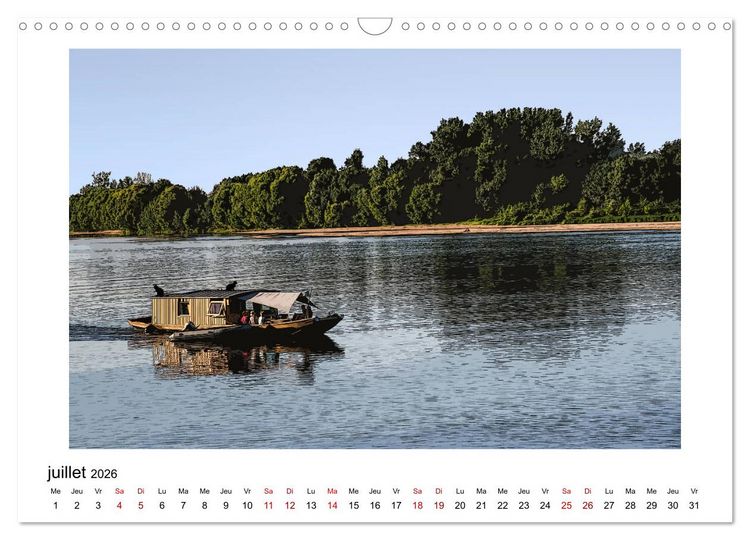 Produktbild: Berlioz et Zo&eacute; &agrave; Angers (Calendrier mural 2026 DIN A3 vertical), CALVENDO calendrier mensuel