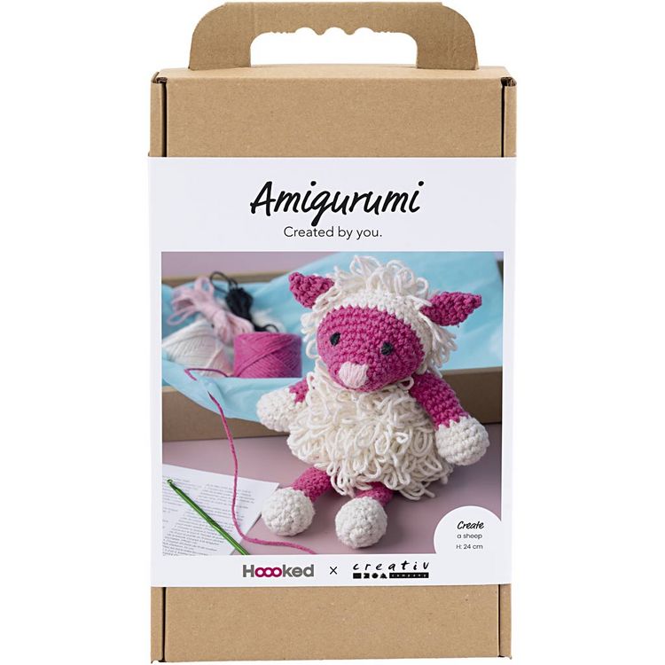 Produktbild: Creativ Company Kreativ Set Amigurumi, Schaf, Pink, Creme